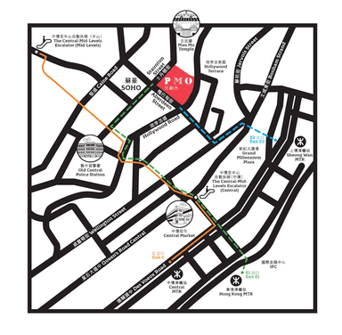 Hong Kong PMQ map