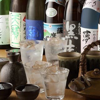 常時30種類以上の銘酒をご用意