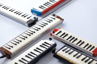 様々なモデルが揃ったメロディオン