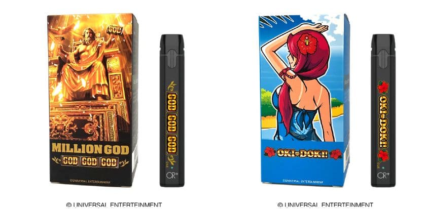 「OR smoking system」コラボシリーズ第一弾！
『MILLION GOD』『沖ドキ！』仕様「OR+」販売開始！