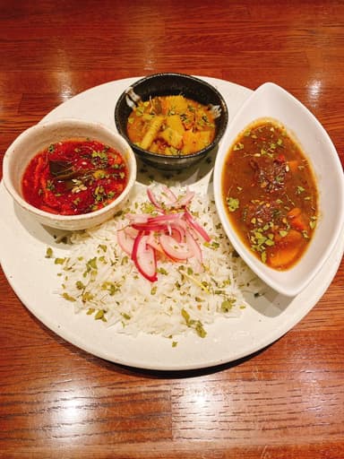 カレー3種盛り