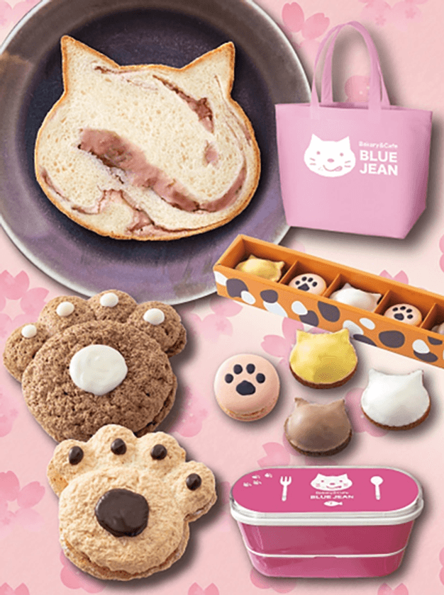 ねこ型食パンが入った人気のセットが“和”テイストで登場！ 
「春のいろねこセット＜和＞」新生活にうれしいお弁当箱つき
2020年2月8日（土）より大阪新阪急ホテルにて販売