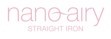 nano airy STRAIGHT IRON　ロゴ