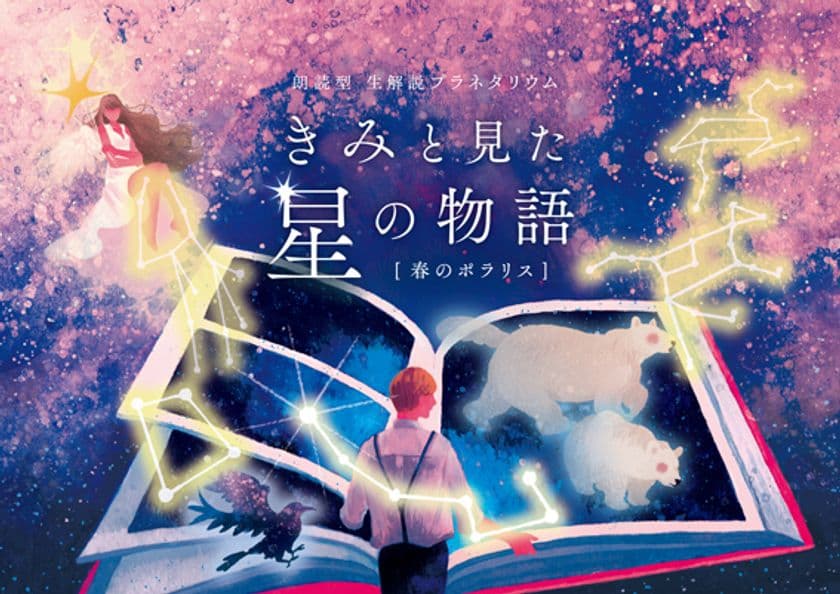 朗読と生解説によるライブ・プラネタリウム
『“きみと見た星の物語“ 春のポラリス』