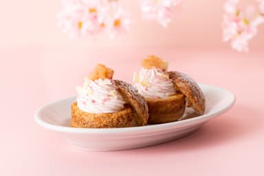 りんごと桜のシューモンブラン