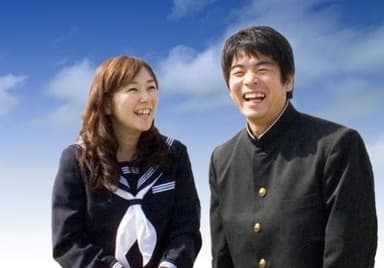 学生服で記念撮影(一例)