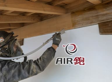 ＜エアー鉋　施工現場＞