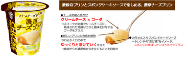 『CHEESE  MEETS SWEETS 濃厚チーズプリン』特長