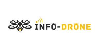 「INFO DRONE」 ロゴ
