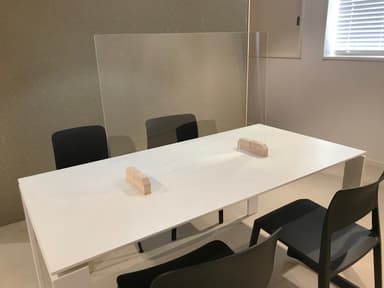 飛沫飛散防止パーテーション 設置イメージ