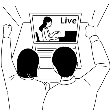 本選はLive配信で応援