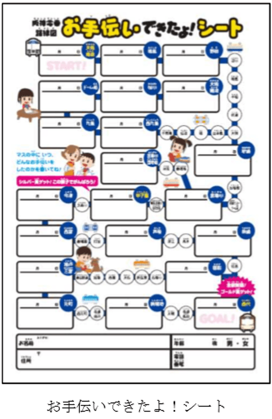 #ほっとはんしん プロジェクトの追加企画
「阪神電車路線図 お手伝いできたよ！シート」を公開