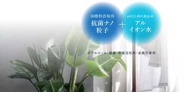 抗菌ナノ粒子＋アルイオン水