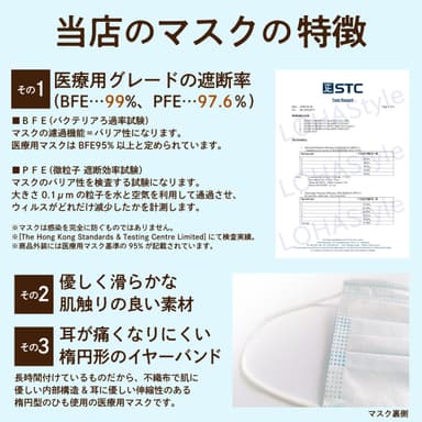 当マスクの特徴