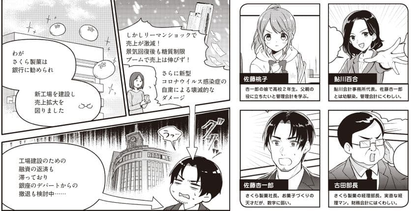 「コロナ自粛」で経営難に陥った和菓子会社を女子高生が救う！
『マンガでわかる管理会計』発売