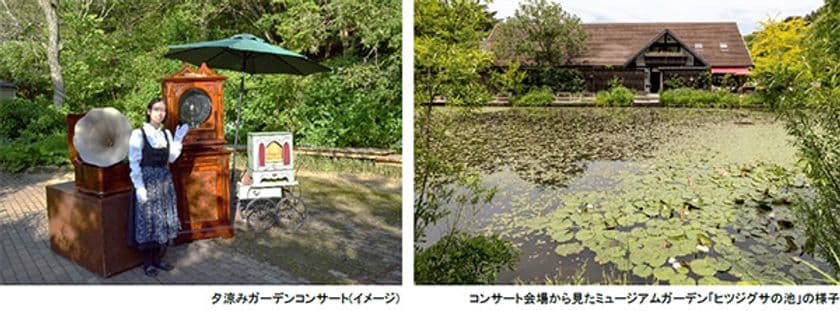 六甲オルゴールミュージアム
避暑地、六甲山で「夕涼みガーデンコンサート」開催
～ミュージアムガーデンの自然に囲まれてオルゴールなどを鑑賞～