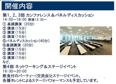 カンファレンスタイムスケジュール