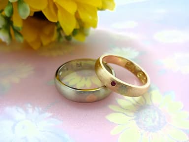 お客様制作の結婚指輪4