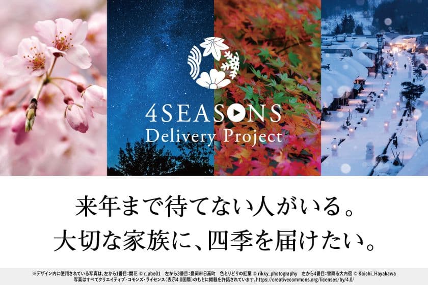 ＝コロナ禍で外出自粛＝　高齢者施設に4K映像で四季を届けよう！
来年まで待てない人がいる。大切な家族に四季を届けたい。
