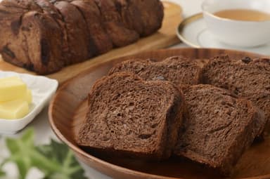 “見つけた、パンとチョコの黄金比率”
