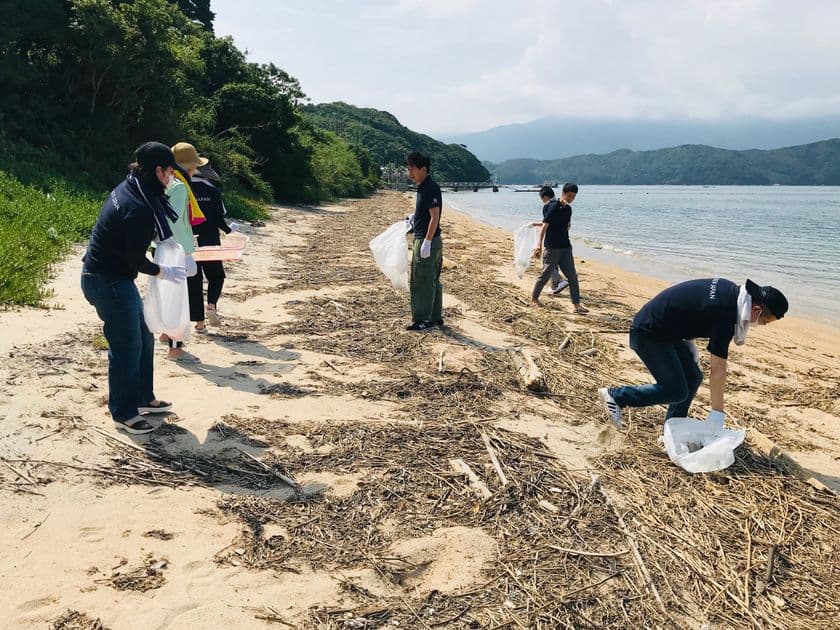 アイケンジャパンの自然保全活動　
ビーチクリーンで地域に貢献