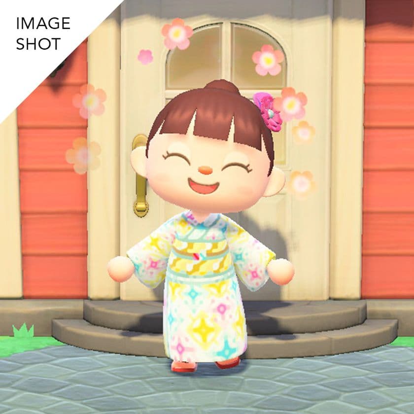 浴衣＆花火大会で夏を楽しんで！！
「あつまれ どうぶつの森」のマイデザインに
新作浴衣を無料配布