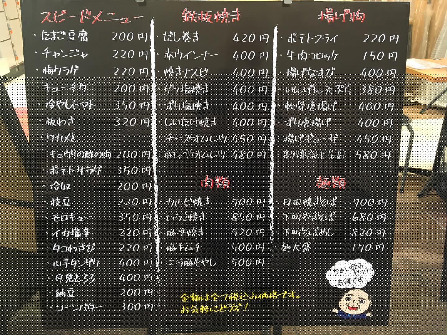 メニュー