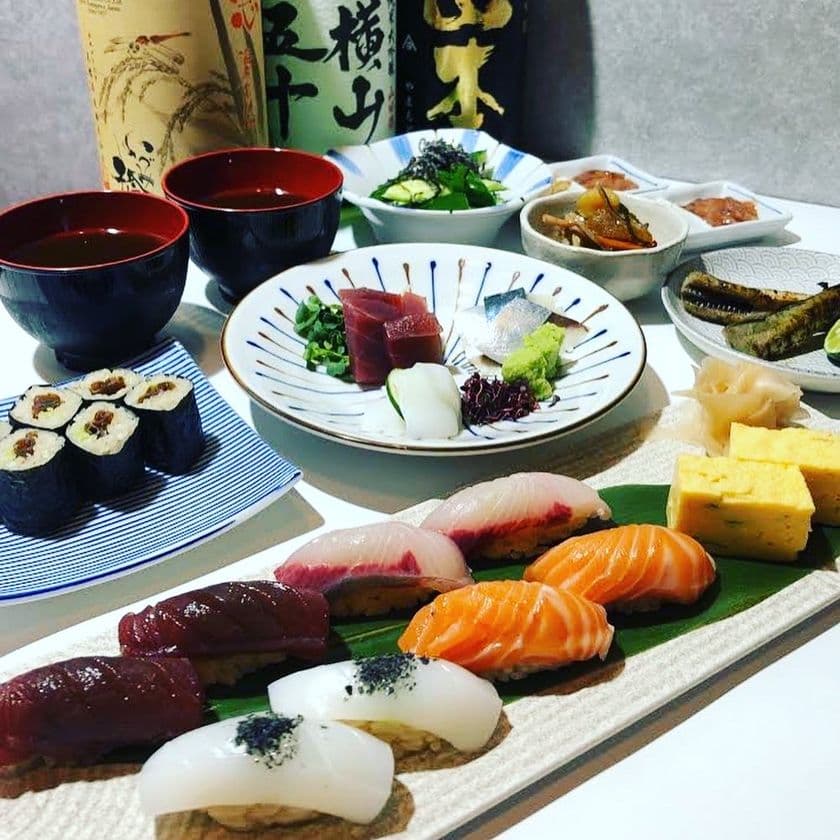 東京・神田の「寿司酒ららら」、都民限定特別プラン　
1日1家族限定の貸切ランチサービスを開始！
