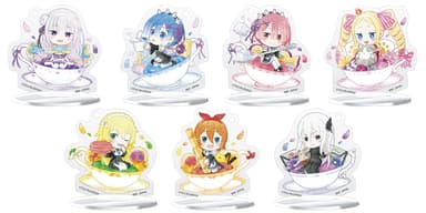 F賞：ティーカップアクリルスタンド