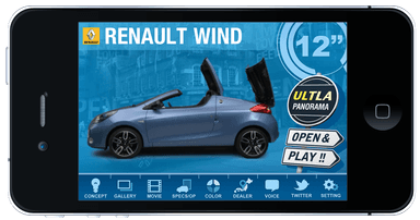 「RENAULT WIND」TOP画面