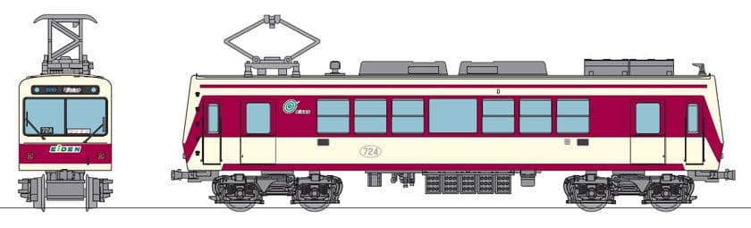 「鉄道コレクション 叡山電車700系（登場時カラー）」
オリジナル仕様を発売します
