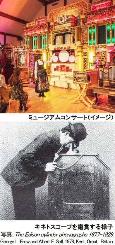 六甲オルゴールミュージアム 12月の催し
ミュージアムコンサート「オルゴールで楽しむクリスマス」
毎冬恒例の「キネトスコープ鑑賞体験」開催