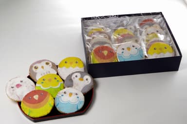 福々ことり煎餅「ことりせん」箱詰め