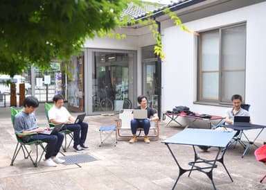 Wi-Fiが安定している観光会館を活用