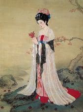 董淑嬪(とうしゅくひん)「紅葉仕女」