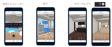 スマートフォン用ROOV walkデモ画面