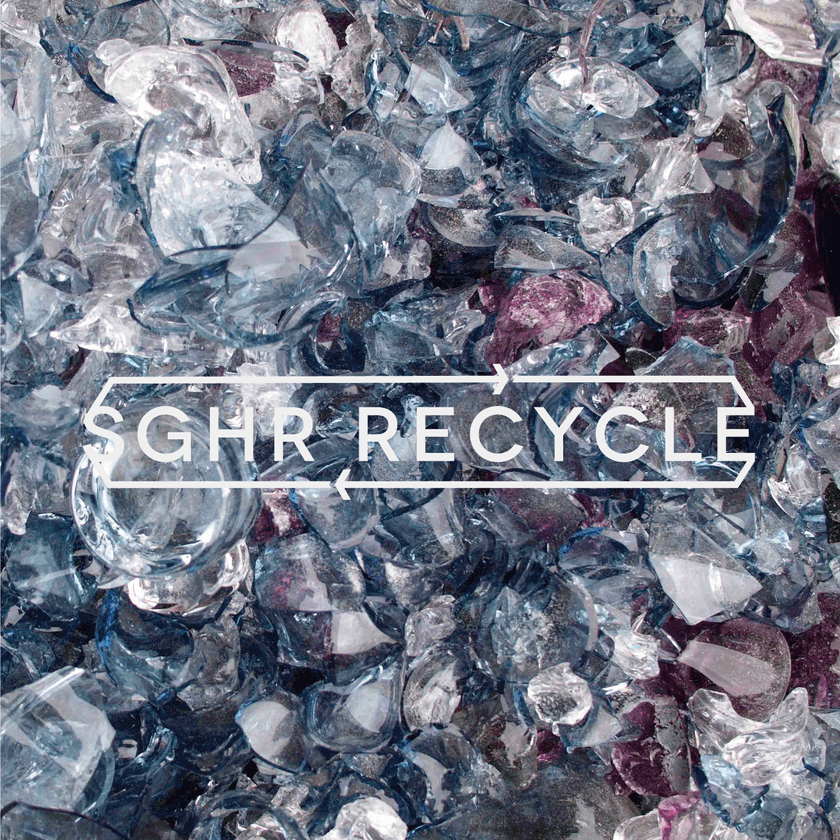 Sghr スガハラ　
一期一会のリサイクルガラス 
Sghr Recycleを発表！