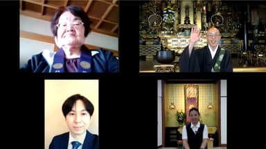 オンライン法事の様子