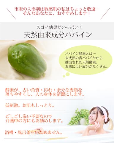 天然パパインの働き