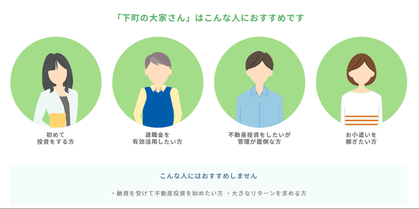 ローリスクミドルリターンの不動産投資「下町の大家さん1号」
　発売から1週間で100件のお問い合わせ！
～余裕資金を目に見える形で運用～