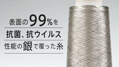 TEMASKは銀メッキ糸を使用しています