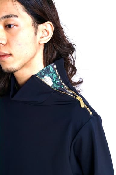 Side Open High Neck