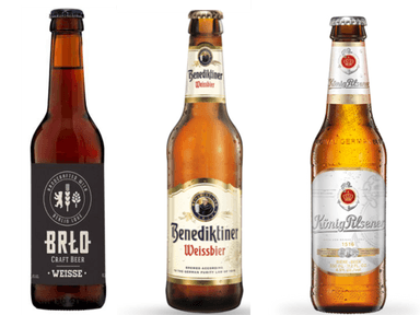 ドイツは3種類のビールが届く