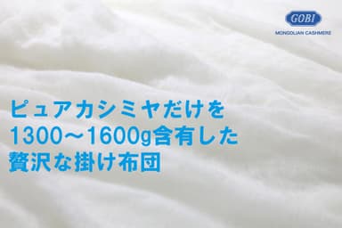 中綿ーピュアカシミヤ