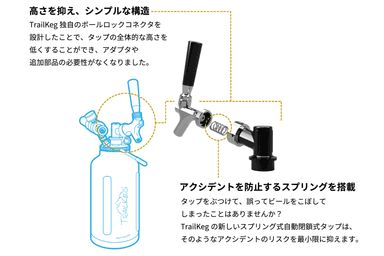 ステンレススチール製、アウトドアでも長年の使用が可能