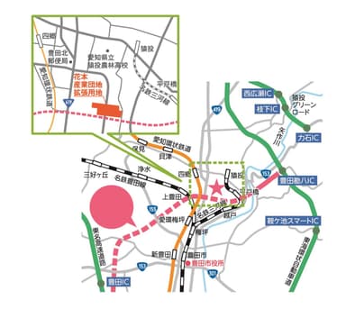 別添資料_拡張用地の周辺マップ