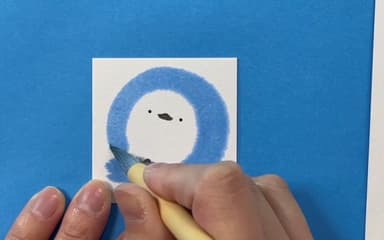 もふもふイラスト　シマエナガ