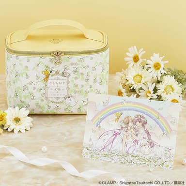 ダブルチャンスキャンペーン：バニティポーチ＆イラストカードセット-CLAMP 30th Anniversary-(イメージ)