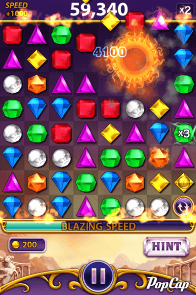 Bejeweled Blitz　プレイ画面
