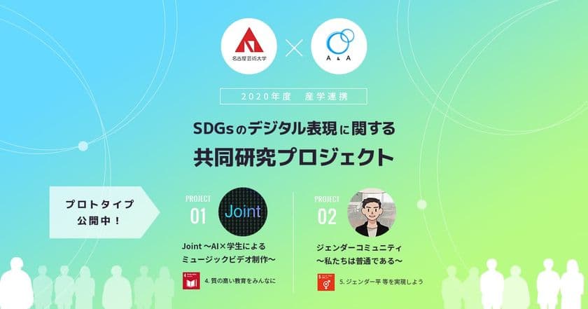 名古屋芸術大学×株式会社エーアンドエー　
学生が手掛けたSDGsデジタルコンテンツを一般公開